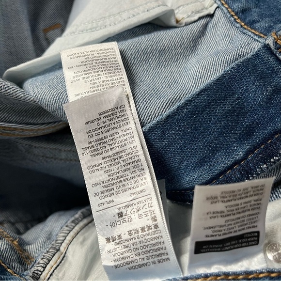 NEW LEVIS sz 32 x 29 HIGH LOOSE STRAIGHT Blue Denim Jeans $69.50 - Picture 6 of 7